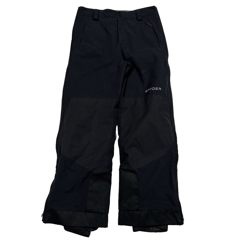 Spyder Boys Snow Pants Size 14 Black Board Ski Insulated Winter Propulsion Pant